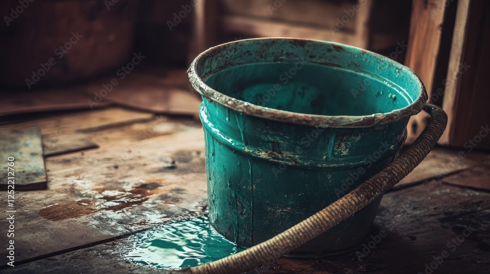 A leaking inlet hose dripping water into a bucket during removal. A leaking inlet hose dripping water into a bucket during removal.