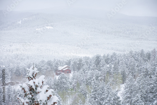 spring snow storm Rollinsville Colorado