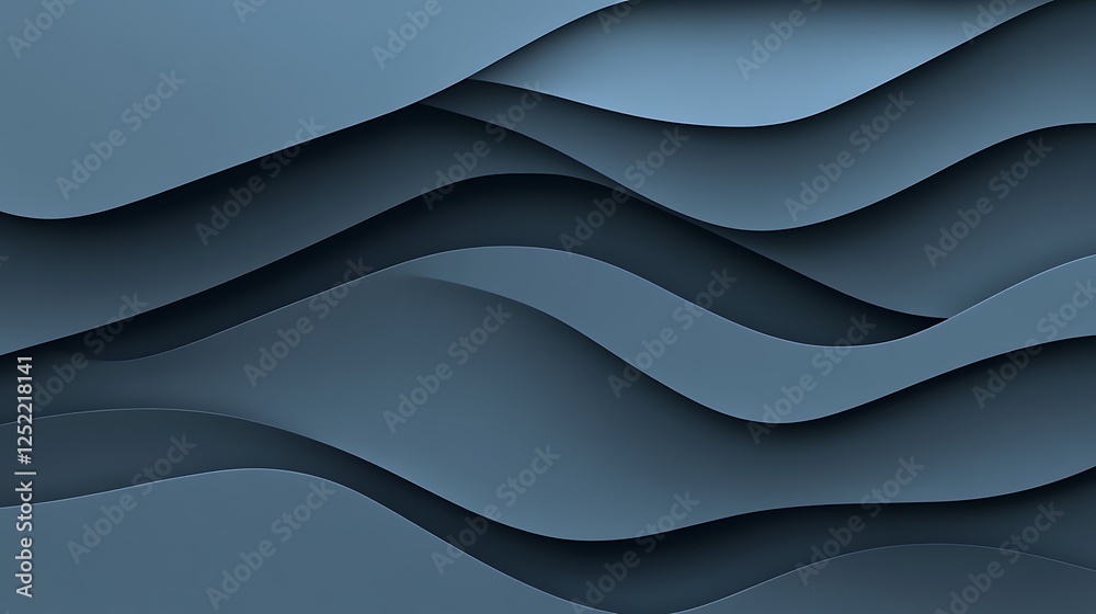 Abstract blue waves, paper texture, background design Abstract blue waves, paper texture, background design