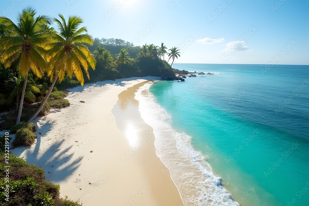 Exotic Island Escape with Turquoise Ocean Exotic Island Escape with Turquoise Ocean