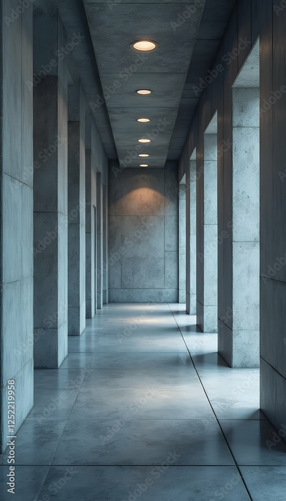 abstract back concrete industrial room template modern background interior ceiling lights walls empty indirekt hallway concrete background room empty space wall old grey grey abstract concept cement