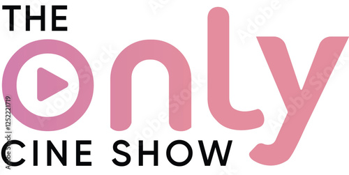 The Only Cine Show Vector Cinema Logo for Movie & Entertainment Branding