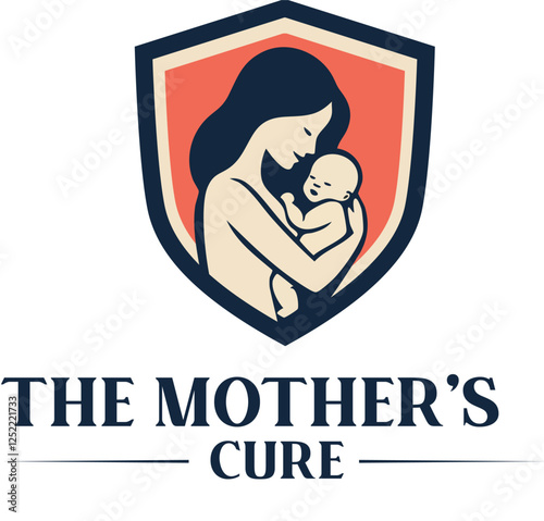 The Mother's Cure Vector Wellness & Healthcare Logo