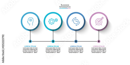 Business data visualization. timeline infographic icons designed for abstract background template milestone element modern diagram process technology digital marketing data presentation chart Vector