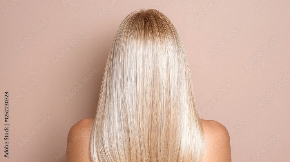 Fototapeta premium Woman's long blonde hair, studio shot, beauty