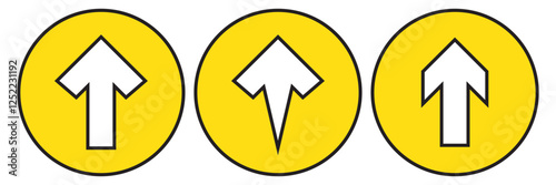 Scrolling arrow sign. Swipe up button icon. Landing page scroll symbol. Classic flat style. Simple swipe up icon.