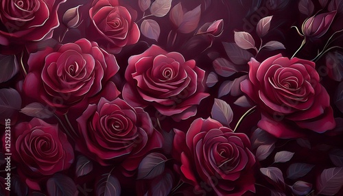 Hintergrund weinrote Rosen