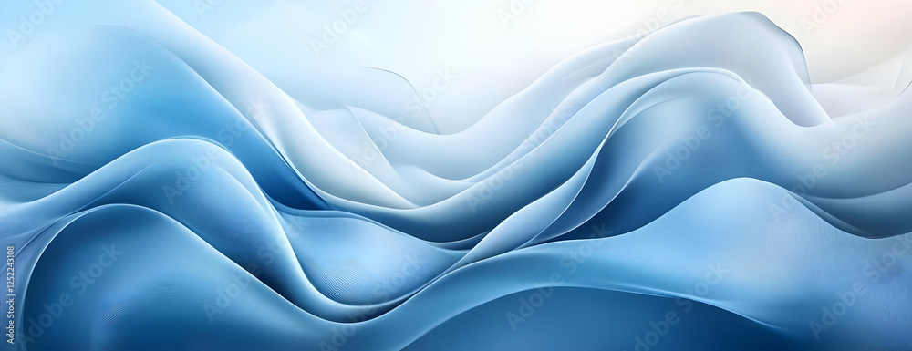 Obraz premium Blue wave abstract background (3)