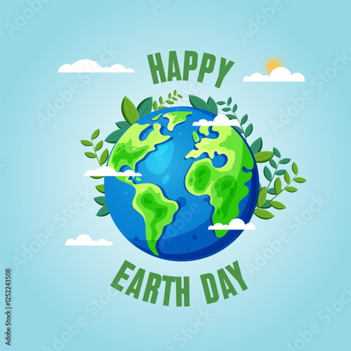 earth day social media square feed design