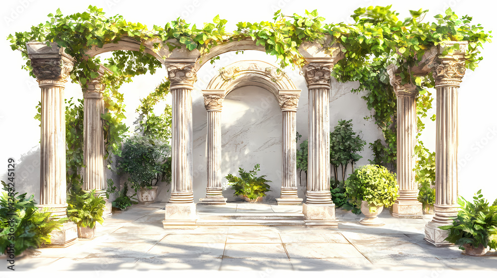 Fototapeta premium ancient greekinspired marble columns