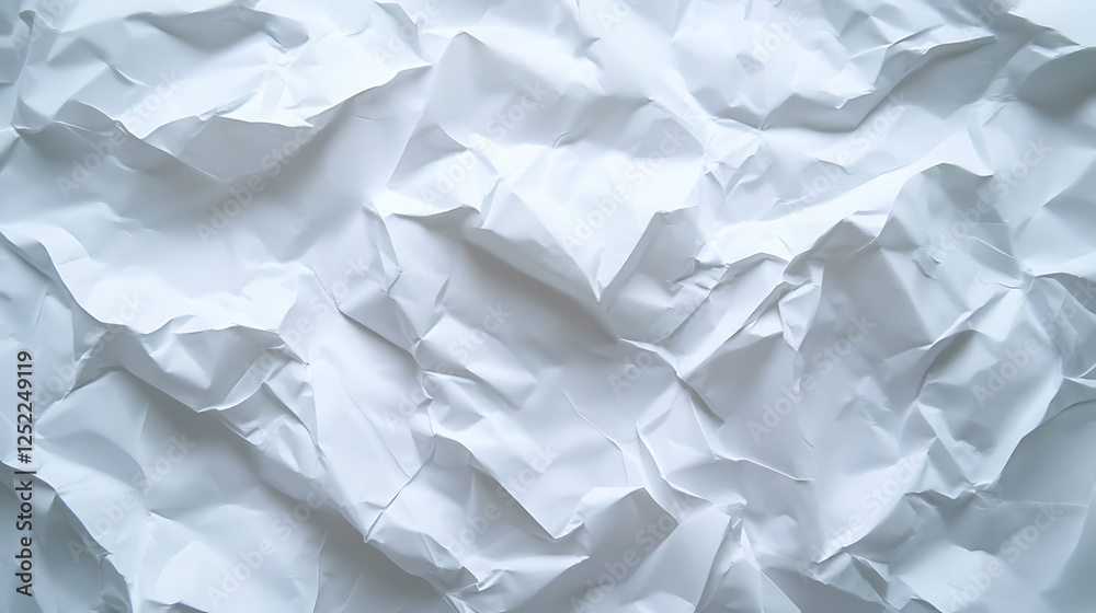 Crumpled White Paper Texture Background Crumpled White Paper Texture Background