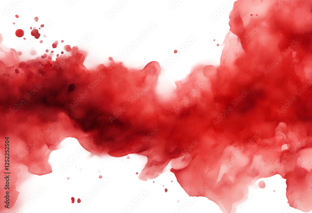 magic aquarelle abstract soft background red painted texture watercolor