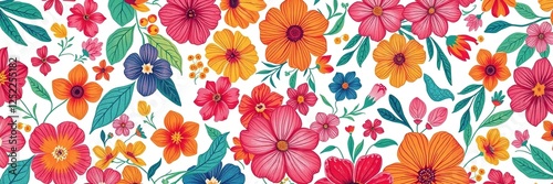 Free-Spirited Summery Designs: A Tapestry of Florals and Abstract Patterns