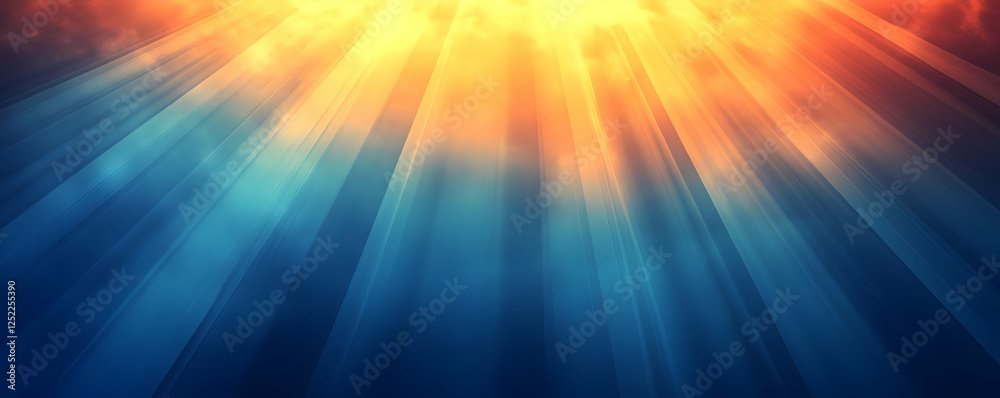 Heaven's light, underwater scene, background rays Heaven's light, underwater scene, background rays