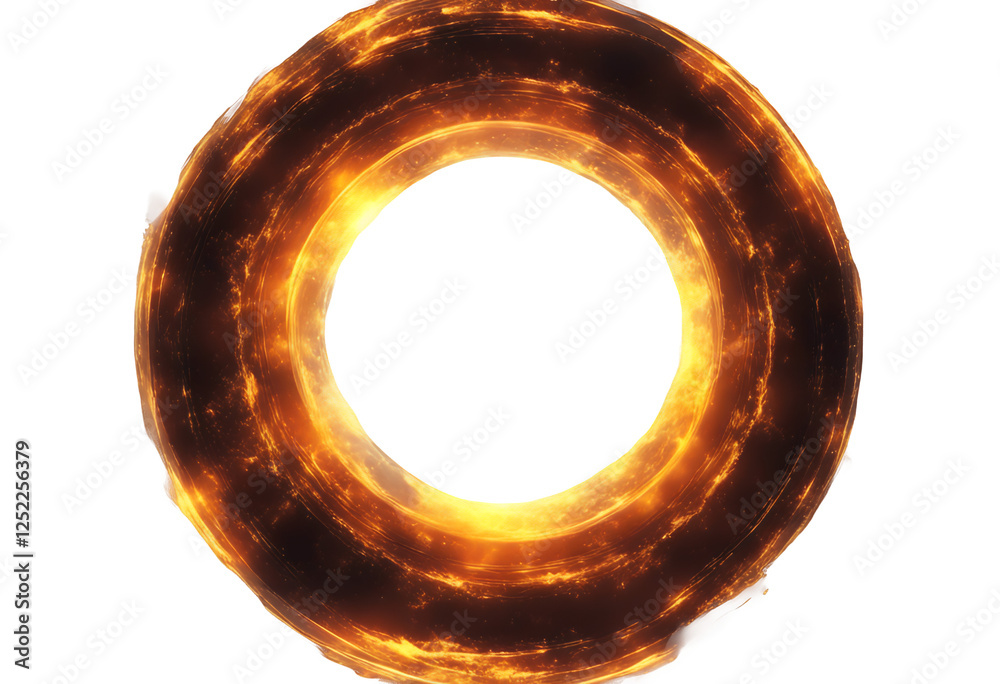 fire energy circle footage flare neon channel motion solar background graphics glow lightning alpha element particle light portal ring orange force yellow abstract rotation black three-dimensional
