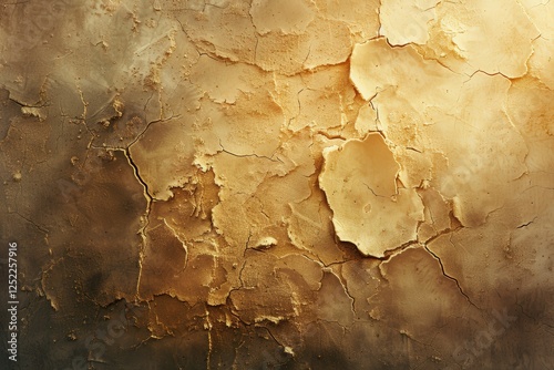 Wallpaper Mural Textured Background of Cracked Gold and Yellow Surface with Peeling Paint and Distressed Finish Torontodigital.ca