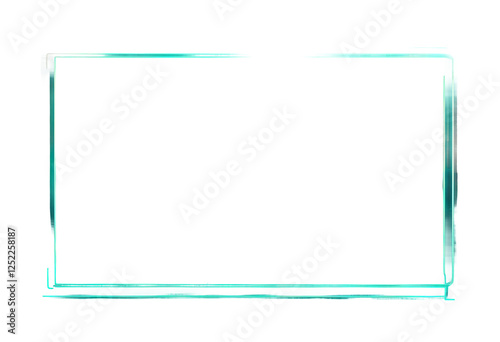 Obraz na płótnie rectangle abstract smoke nobody frame light neon cyberpunk vapour youthful turquoise no background air people dark night billow cloud premium design fun formation shaped colourful fluorescent green w salonie