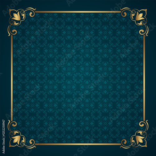 Photography Vintage frame gold floral ornament