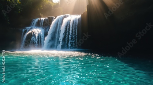 waterfall in the night