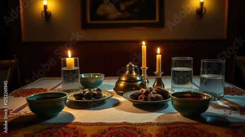 christmas dinner table setting