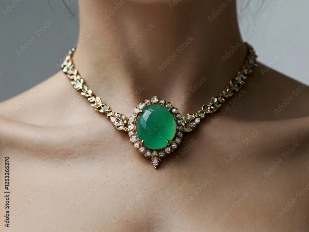 The jadeite necklace is perfect for adding a touch of luxury. The jadeite necklace is perfect for adding a touch of luxury.