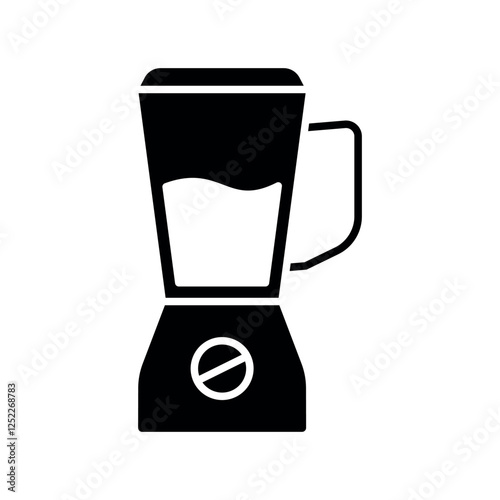 electric blender vector flat icon