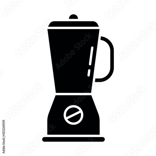 electric blender vector flat icon