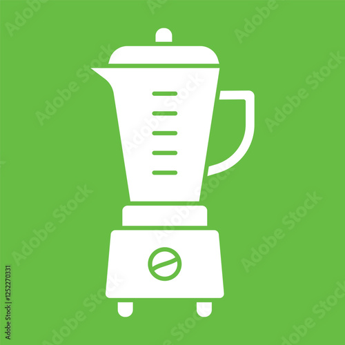 electric blender vector flat icon