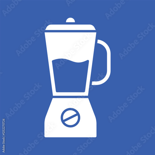 electric blender vector flat icon