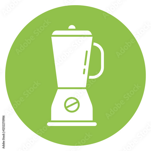 electric blender vector flat icon