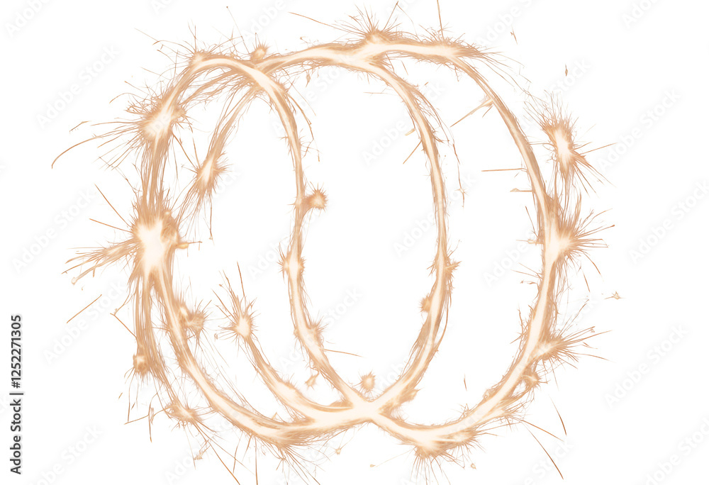 letter exposure fire burn fiery o long black zero sparkler burning number blazing celebration christmas circle energy background border shiny sparklers festive design round bengal isolated shape