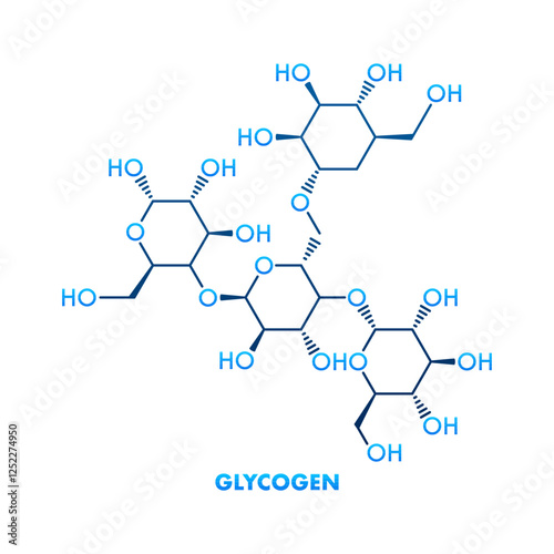 Glycogen, Multi Branched Polysaccharide of Glucose Forming Energy Storage in Animals