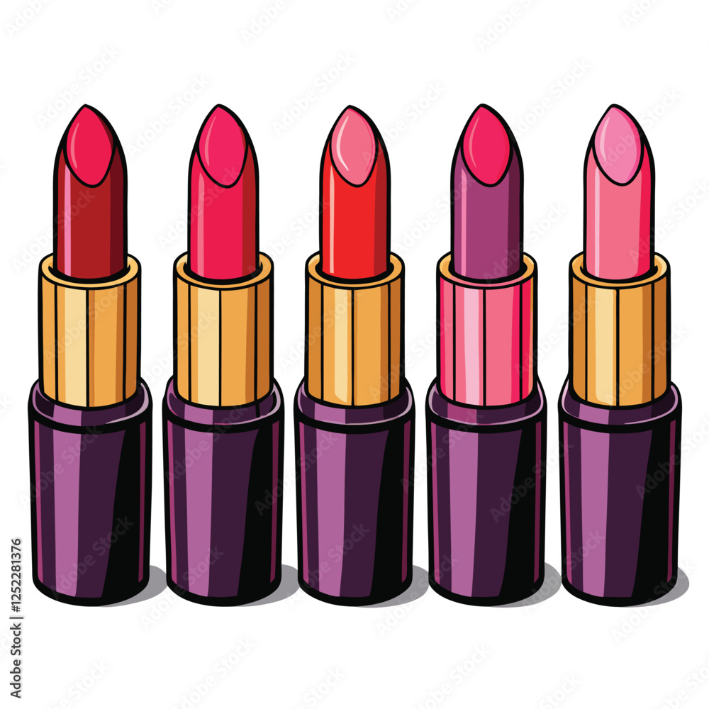 Obraz premium lipstick isolated on white background