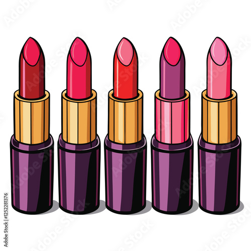 lipstick isolated on white background