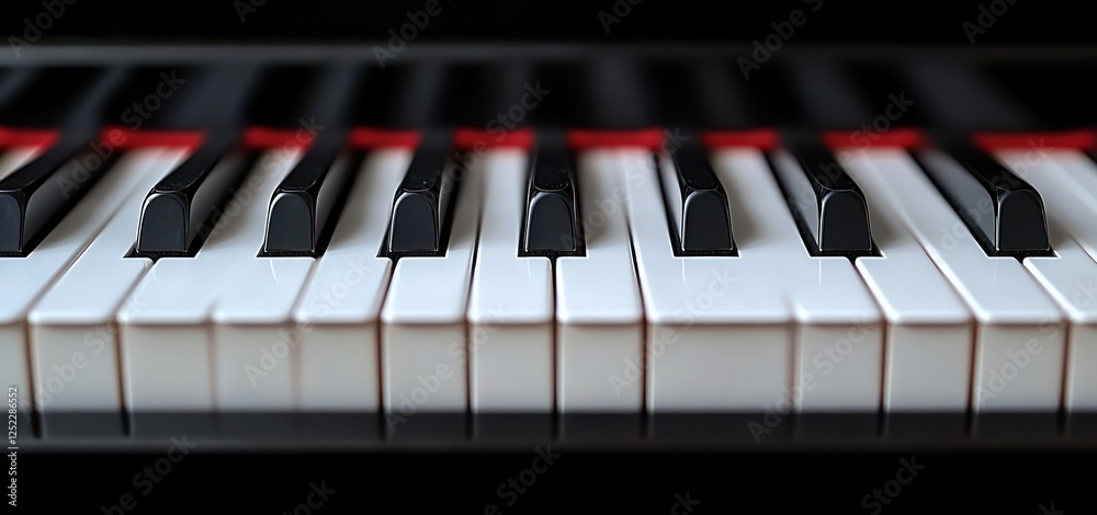 Piano Keys: A Close-Up View of Musical Instrument Piano Keys: A Close-Up View of Musical Instrument