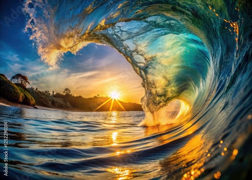 Stunning candid image captures a heart-shaped wave, a rare ocean marvel.