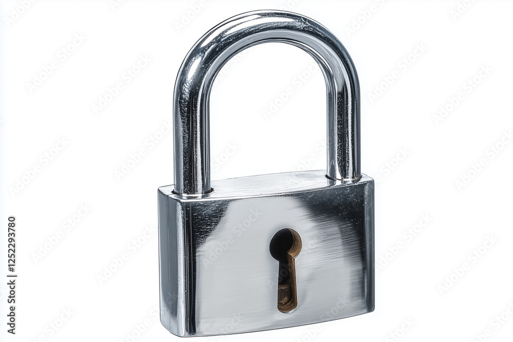 Fototapeta premium Isolated padlock symbolizing unlocking your mind for success