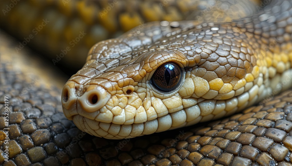 Close-up of snake texture in natural habitat Close-up of snake texture in natural habitat