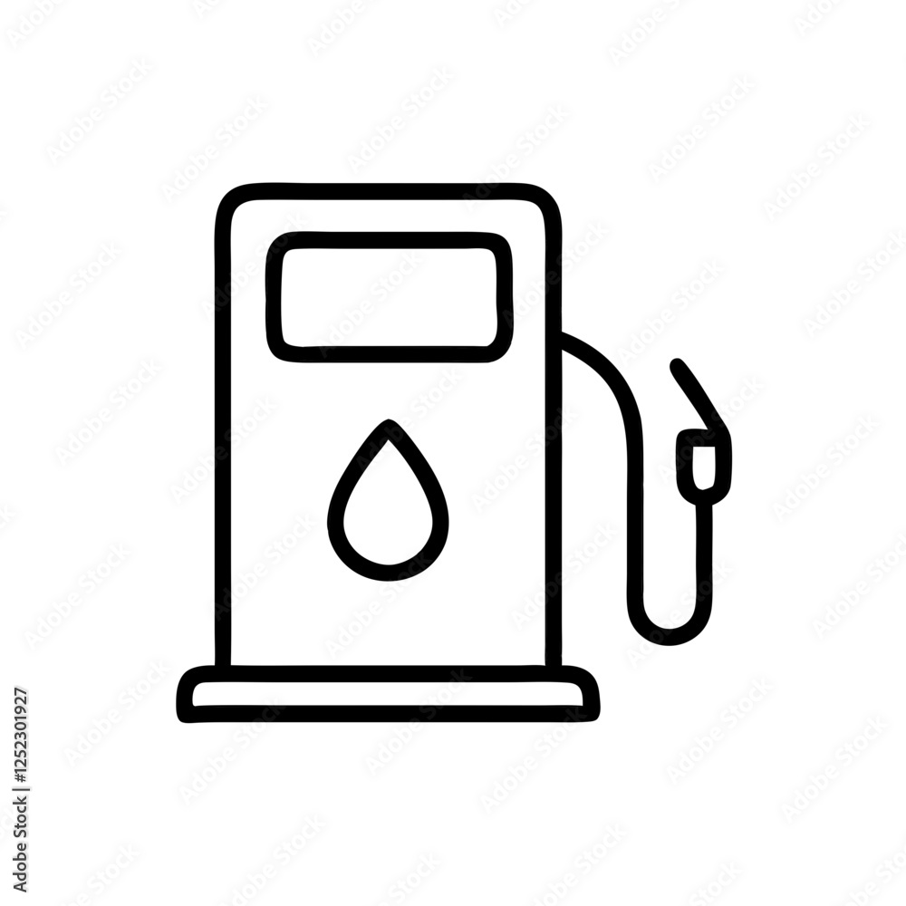Line icon of gas station, fuel, gasoline, gasoline, pump, station, gasoline, energy, oil, transportation, auto. Line icon of gas station, fuel, gasoline, gasoline, pump, station, gasoline, energy, oil, transportation, auto.