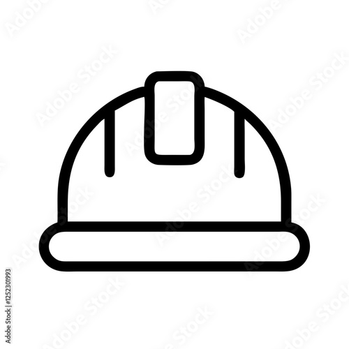 Hard hat icon, safety, construction, helmet, work, protection, industry, engineering, head, gear.