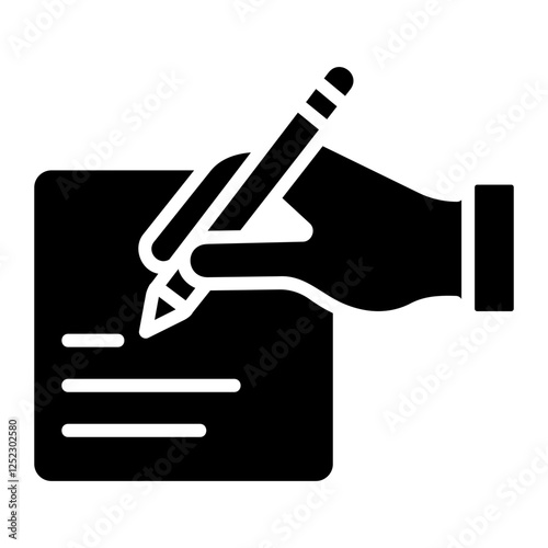 writing Solid icon