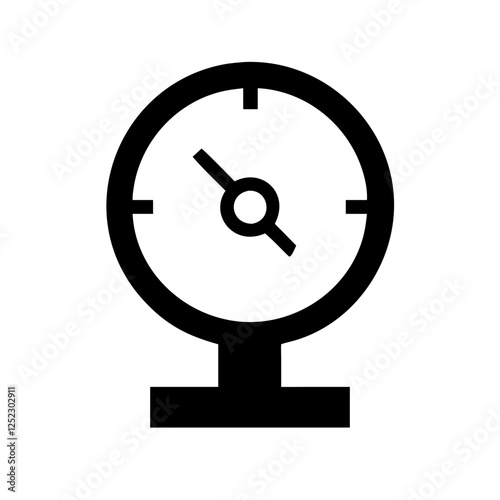 Pressure gauge icon, gauge, pressure, measurement, meter, instrument, dial, indicator, level, value.