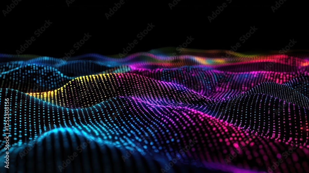 Abstract Colorful Dotted Wave Pattern Design Abstract Colorful Dotted Wave Pattern Design