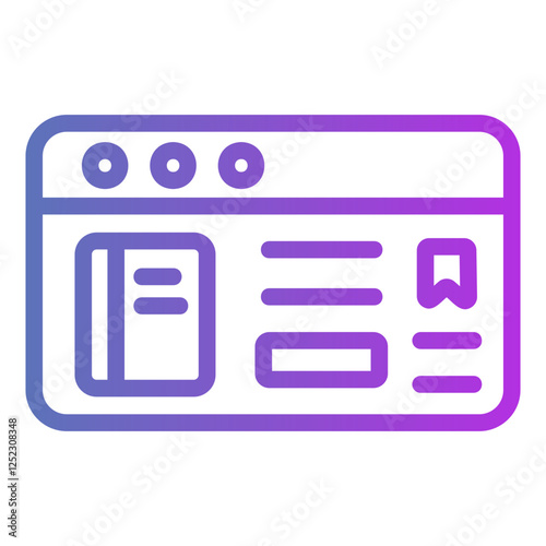 website Gradient icon