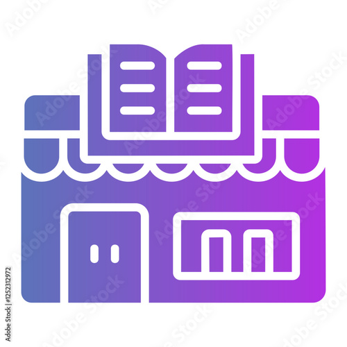 book shop Gradient icon