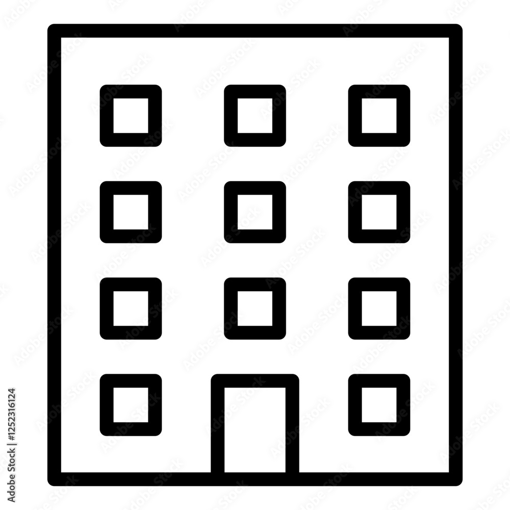 Office Outline Icon Office Outline Icon