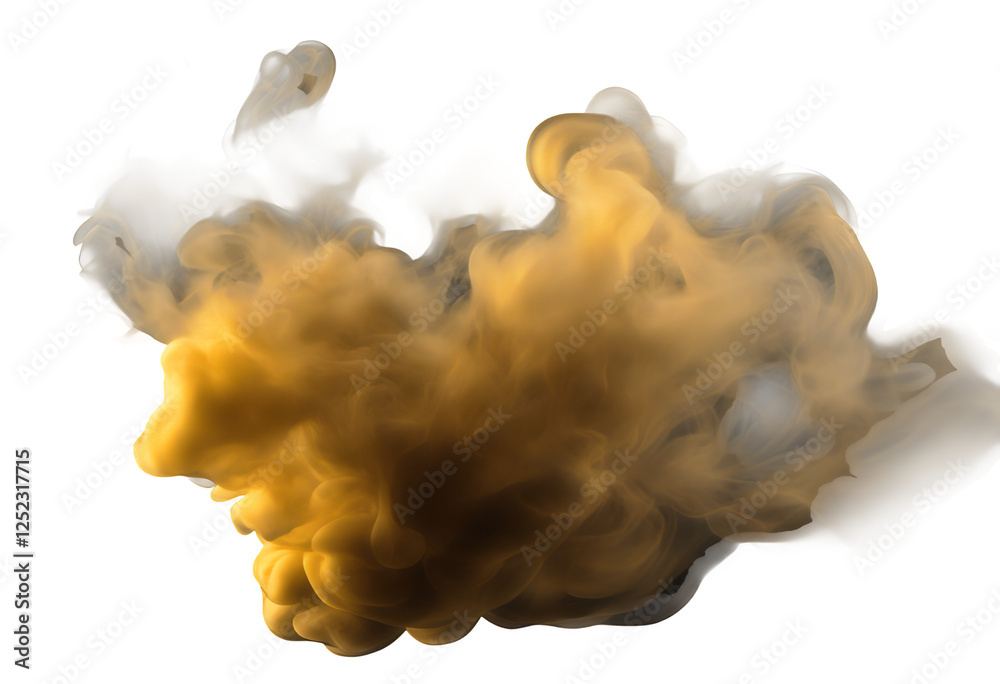 smoke on white background