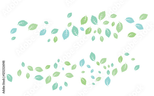 Mint leaves flat vector icon illustration design template v.20