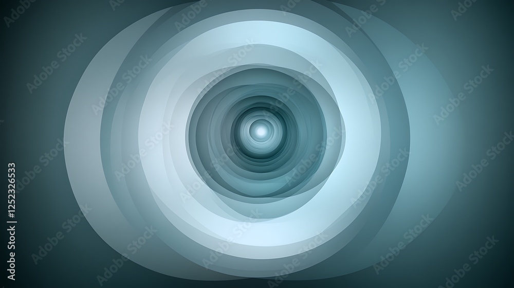 Abstract swirling circles, blue background, graphic design Abstract swirling circles, blue background, graphic design