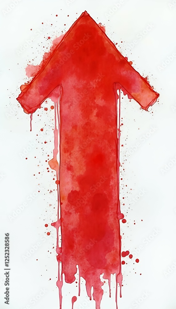any bright drawing sketchy element watercolour message text address art creative design place adline red cutout colorful handdrawn backdrop white background long arrow clip note red arrow watercolor
